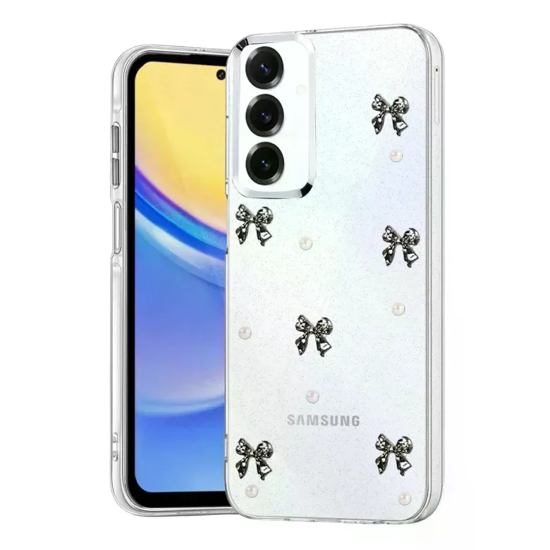 Samsung Galaxy S25 Fiyonk Desenli Kapak - Desen 8