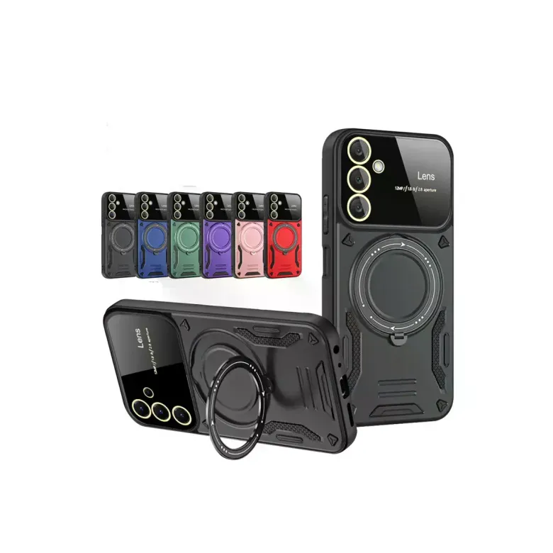 Samsung Galaxy S25 Plus Kılıf Joy Lens Standlı Kapak - Siyah