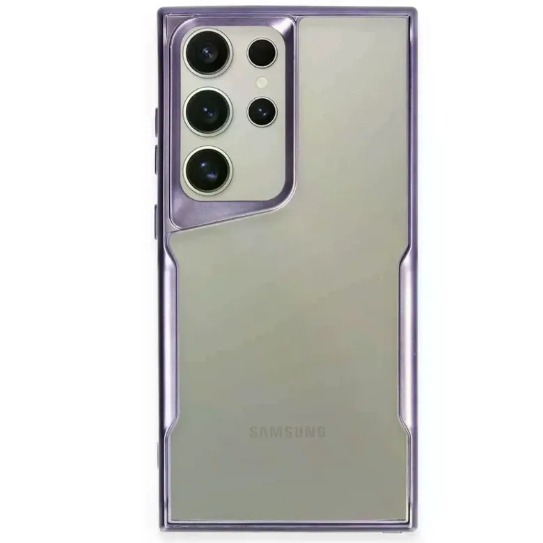Samsung Galaxy S25 Ultra Kılıf Boyi Silikon Kapak - Derin Mor