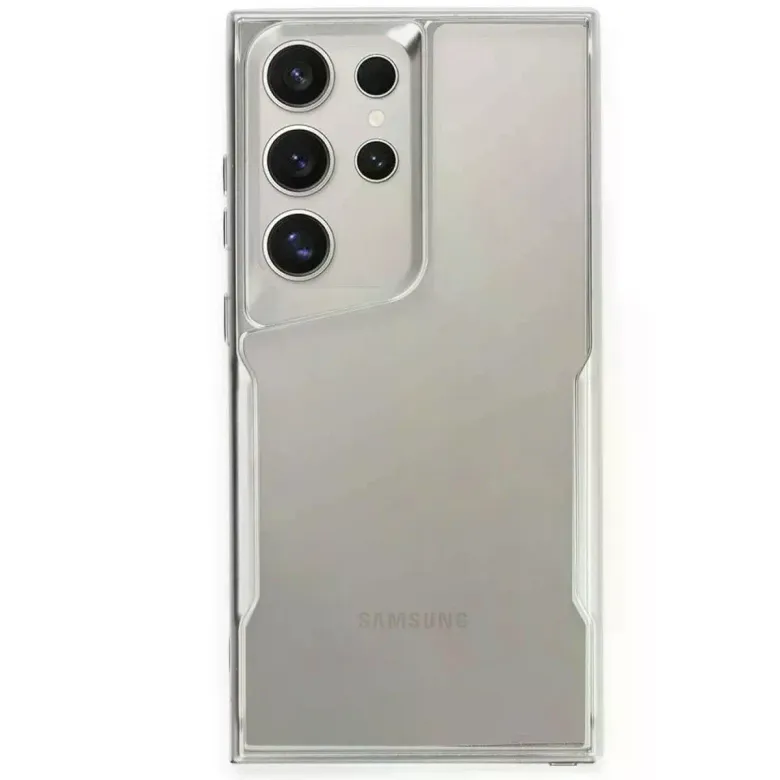 Samsung Galaxy S25 Ultra Kılıf Boyi Silikon Kapak - Gümüş
