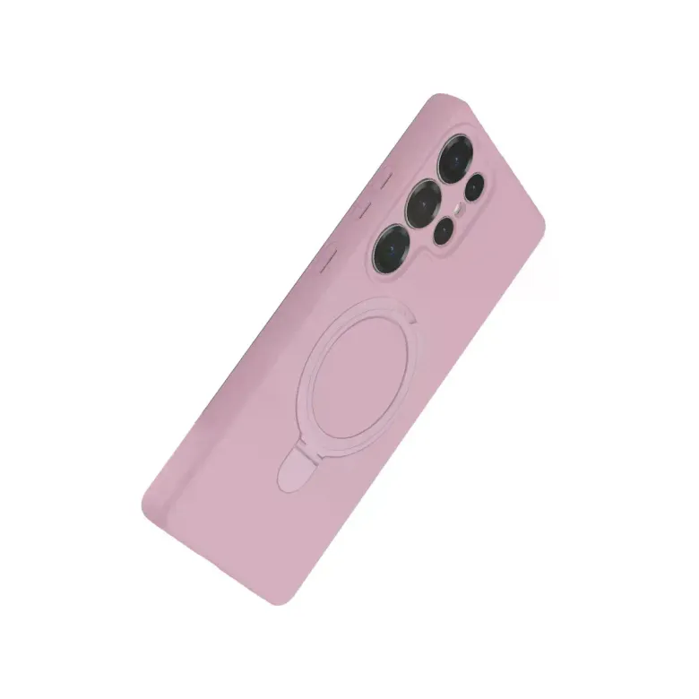 Samsung Galaxy S25 Ultra Regal Magsafe Standlı Kapak - Açık Pembe
