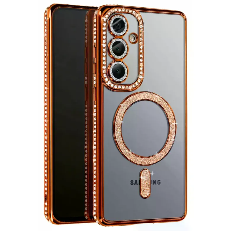 Samsung Galaxy S26 Joke Simli Magneticsafe Kılıf - Turuncu