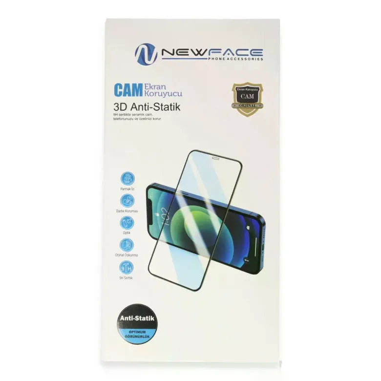 Samsung Galaxy S26 Plus 3d Antistatik Cam Ekran Koruyucu - Siyah