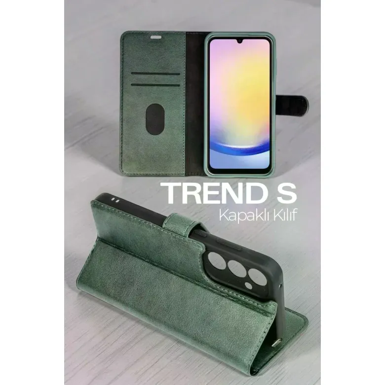 Samsung Galaxy S26 Plus Trend S Plus Kapaklı Kılıf - Taba