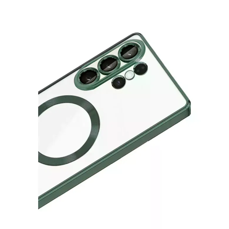Samsung Galaxy S26 Ultra Kross Magneticsafe Kapak - Koyu Yeşil