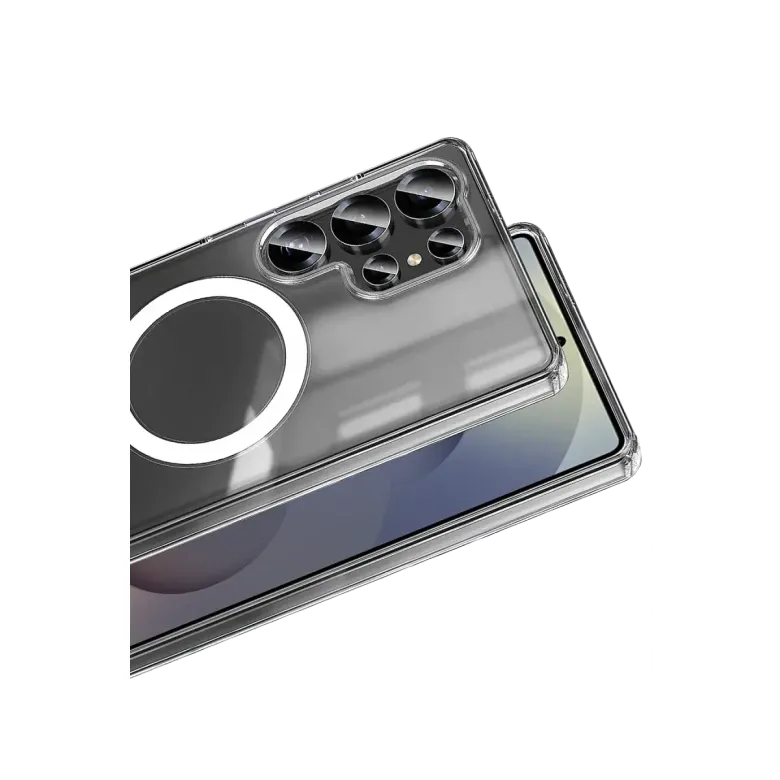 Samsung Galaxy S26 Ultra Magneticsafe Şeffaf Silikon - Şeffaf
