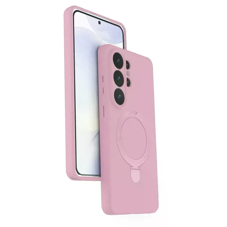 Samsung Galaxy S26 Ultra Regal Magsafe Standlı Kapak - Açık Pembe