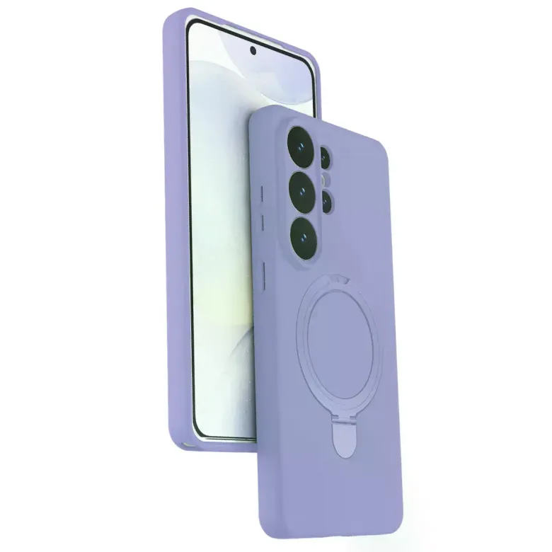 Samsung Galaxy S26 Ultra Regal Magsafe Standlı Kapak - Lila