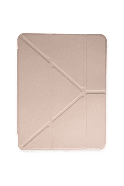 Samsung Galaxy T870 Tab S7 11 Kılıf Kalemlikli Mars Tablet Kılıfı - Rose Gold