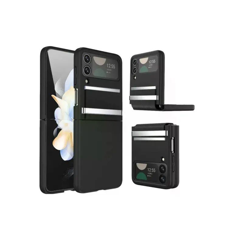 Samsung Galaxy Z Flip 3 Kılıf Belt Flip Kapak - Siyah