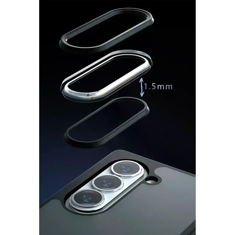 Samsung Galaxy Z Fold 5 Kılıf Blur Fold Kapak - Mat Siyah