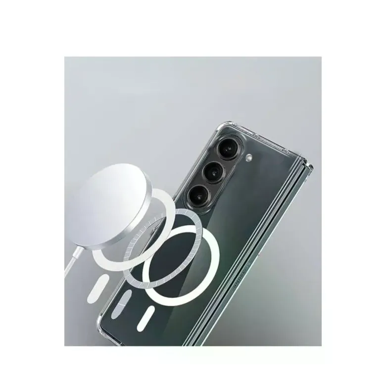 Samsung Galaxy Z Fold 6 Kılıf Magneticsafe Şeffaf Silikon - Şeffaf