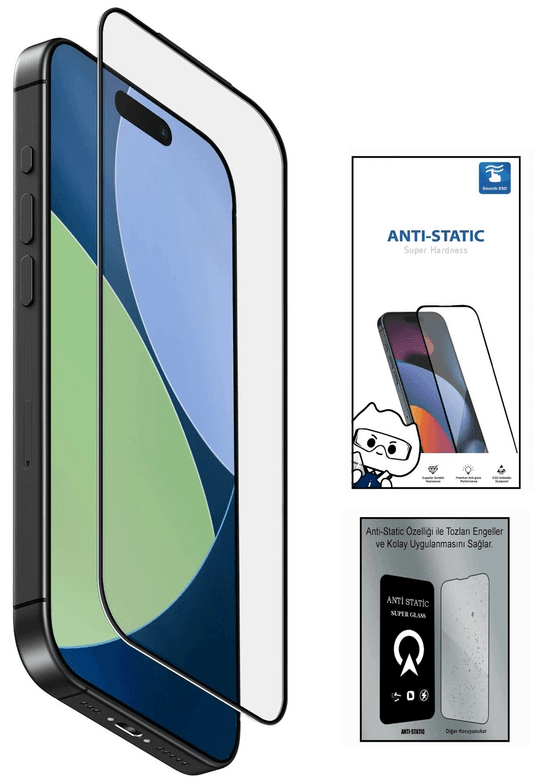 Samsung S26 Edge 6d Anti Static Temperli Cam Ekran Koruyucu Kırılmaz Full Kaplama