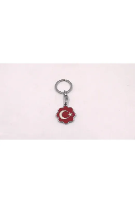 SANAT TACİRİ 367185610 -- Türk Bayrağı Temalı Anahtarlık - Metal Anahtarlık