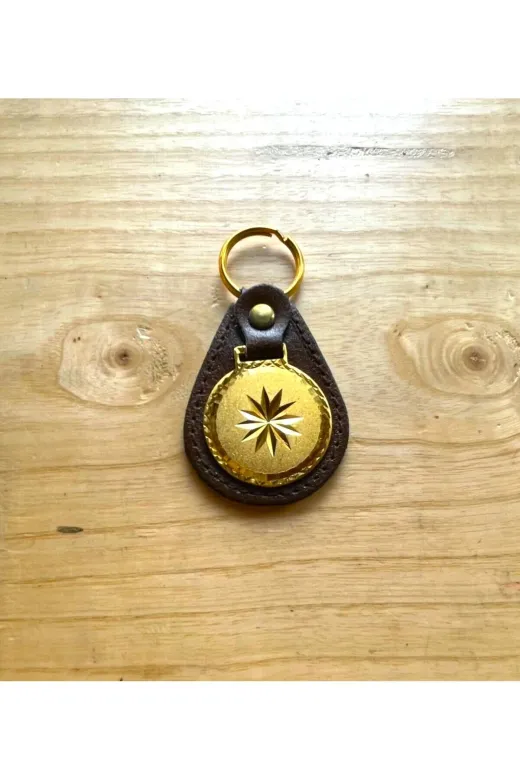 SANAT TACİRİ 45YDFB Vintage Anahtarlik Altin Sarisi Anahtarlik Metal Anahtarlik