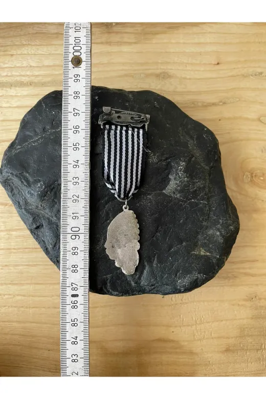 SANAT TACİRİ 4895GN6KM Eskilerden Kizilderili Temali Madalyon Rozet Metal Madalyon