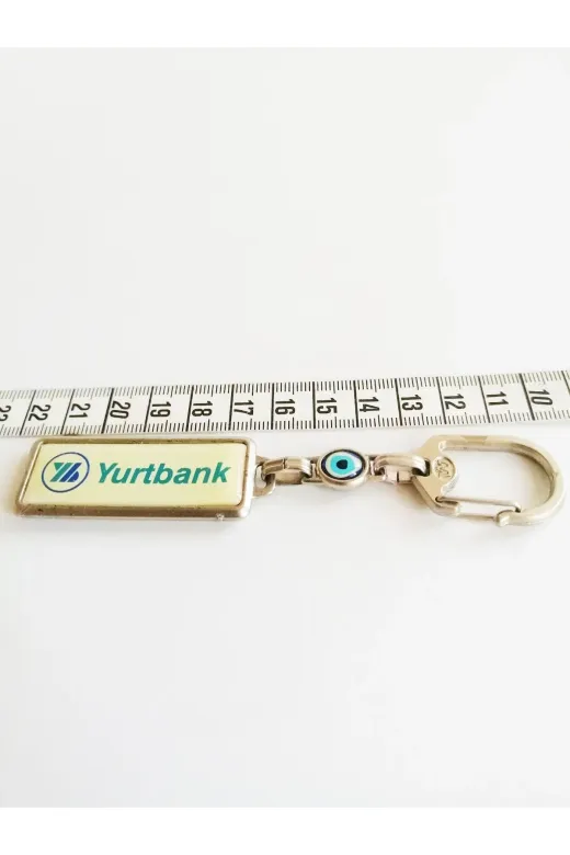 SANAT TACİRİ 531449877 Nazar Boncuklu Yurtbank Metal Anahtarlık