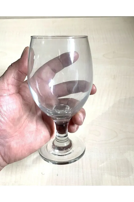 SANAT TACİRİ 6EKETYDHGTFR Şarap Kadehi Cam Kadeh Şarap Bardaği