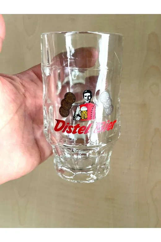 SANAT TACİRİ 6ETYHB Vintage 0.3Lt Cam Bardak Distel Bier Bira Bardaği