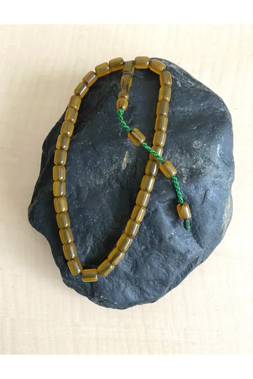 SANAT TACİRİ EK45YRGY 27Cm Sikma Kehribar Tesbih No 54