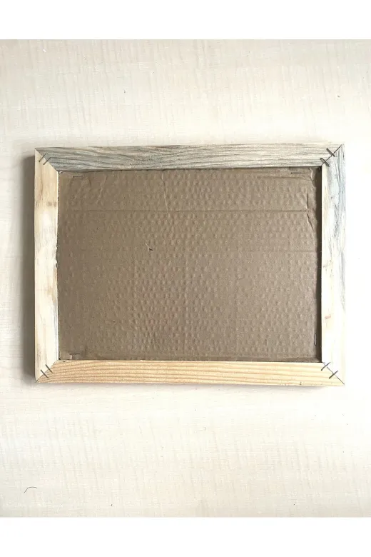 SANAT TACİRİ EK56FS431300 30.5X23.3Cm Camsiz Ahşap Çerçeveli Avrupa Dijital Baski Gravür Tablo