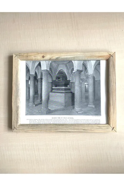 SANAT TACİRİ EK56FS431312 Camsiz Ahşap Çerçeveli Dijital Baski Resim Tablo Paul's Cathedral