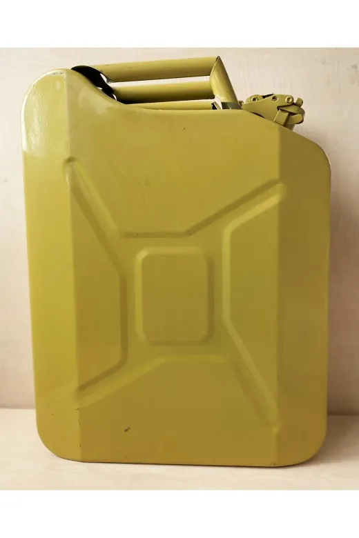 SANAT TACİRİ EK56U4RFVNW Vintage 20 Litre Metal Yakit Bidonu Temiz Kullanilabilir