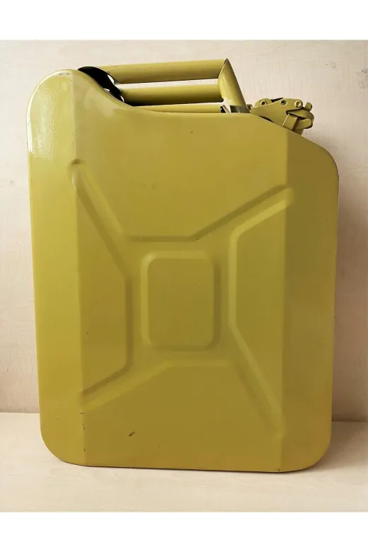 SANAT TACİRİ EK56U4RFVNW Vintage 20 Litre Metal Yakit Bidonu Temiz Kullanilabilir