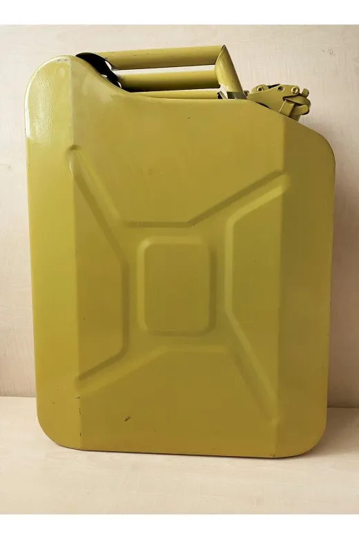 SANAT TACİRİ EK56U4RFVNW Vintage 20 Litre Metal Yakit Bidonu Temiz Kullanilabilir