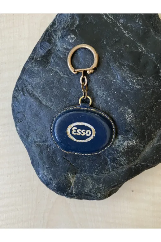 SANAT TACİRİ EK678I5H9H0G Esso Service Yazili Anahtarlik Deri Anahtarlik Koleksiyonluk Anahtarlik