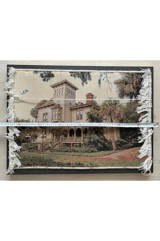 SANAT TACİRİ EK67NI6584W 54X74Cm Malikane Temali Hali Ahşap Çerçeveli Dokuma İran Halisi Tablosu Muhteşem Renkler