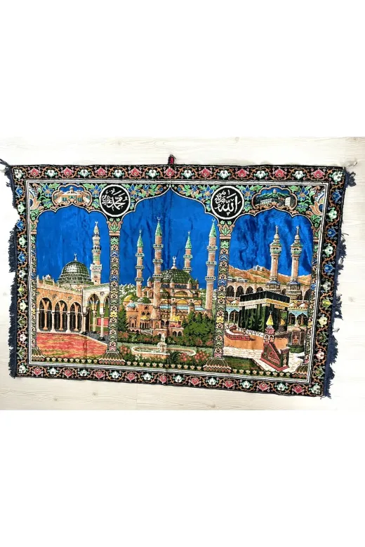 SANAT TACİRİ EK6GF3ED 117X174Cm Eskilerden Duvar Halisi Cami Temali Duvar Halisi