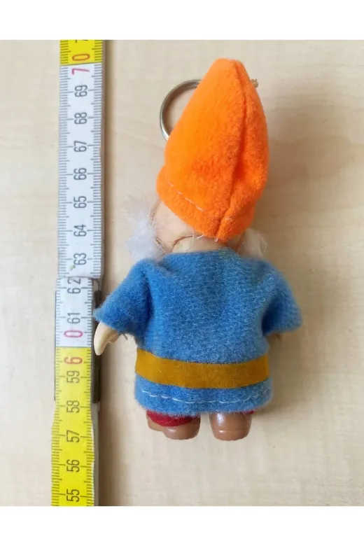 SANAT TACİRİ EKNSVBSEDWE52 Vintage Avrupa Anahtarlık Plastik Cüce Anahtarlık