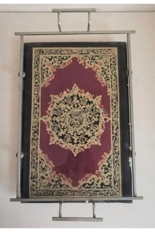 SANAT TACİRİ TYC00721432803 Vintage Metal Çerçeveli Cam Tepsi