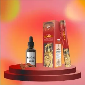 Sandal  Ağacı Günün Yorgunluğu Tütsü Seti 20 çubuk ve 20 ml yağ
