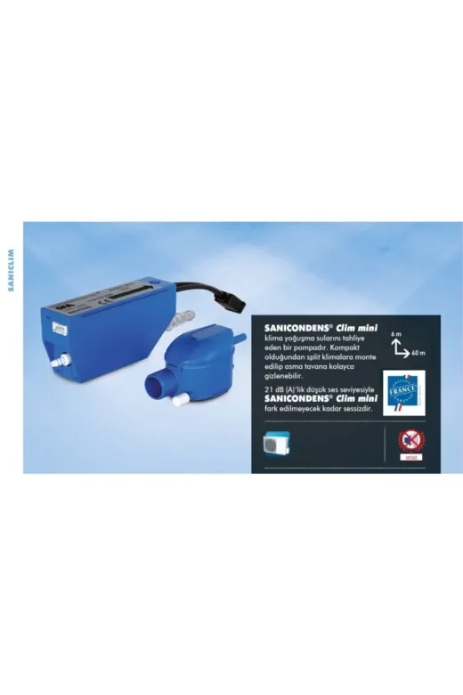 SANIHYDRO climmini1 Sanicondens Clim Mini Classic - Yoğ. Suyu Pom. - 1 Klima Için