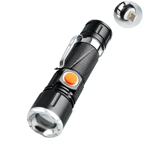 Şarjlı Çok Amaçlı Led Fener Mıknatıs Destekli 11,5 Cm