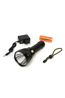 Şarjlı El Feneri 15 Watt 1000 Lümen 26650 Pil İle