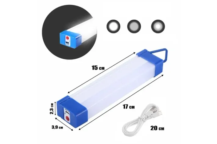 Şarjlı Mıklatıslı Işıldak 17 Cm Usb Ve Solar Panel İle