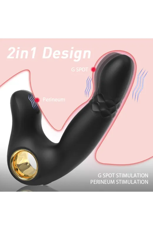 Şarjlı Tutma Halkalı Unisex Kullanım Titreşimli Ve Hareketli 2 In 1 Vibratör
