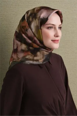 Saten İpek Eşarp 9613D-05