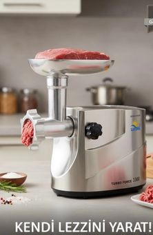 SAYONA sayona3300 Turbo Force 3300 Et Kıyma Makinesi Mg-3300D Güçlü Motor Metal Başlık Ev Tipi