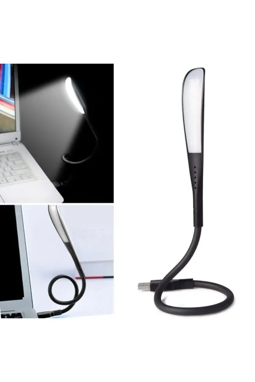SBL G0ugy_AF70YT0070 Usb Girişli 14 Ledli 3 Kademeli Dokunmatik Masa/kitap Okuma Lambası Ledi Siyah
