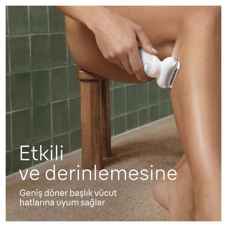 Se 9041 Gümüş Silk-Épil 9 Islak Kuru Kalıcı Pürüzsüz Cilt Epilasyon Cihazı