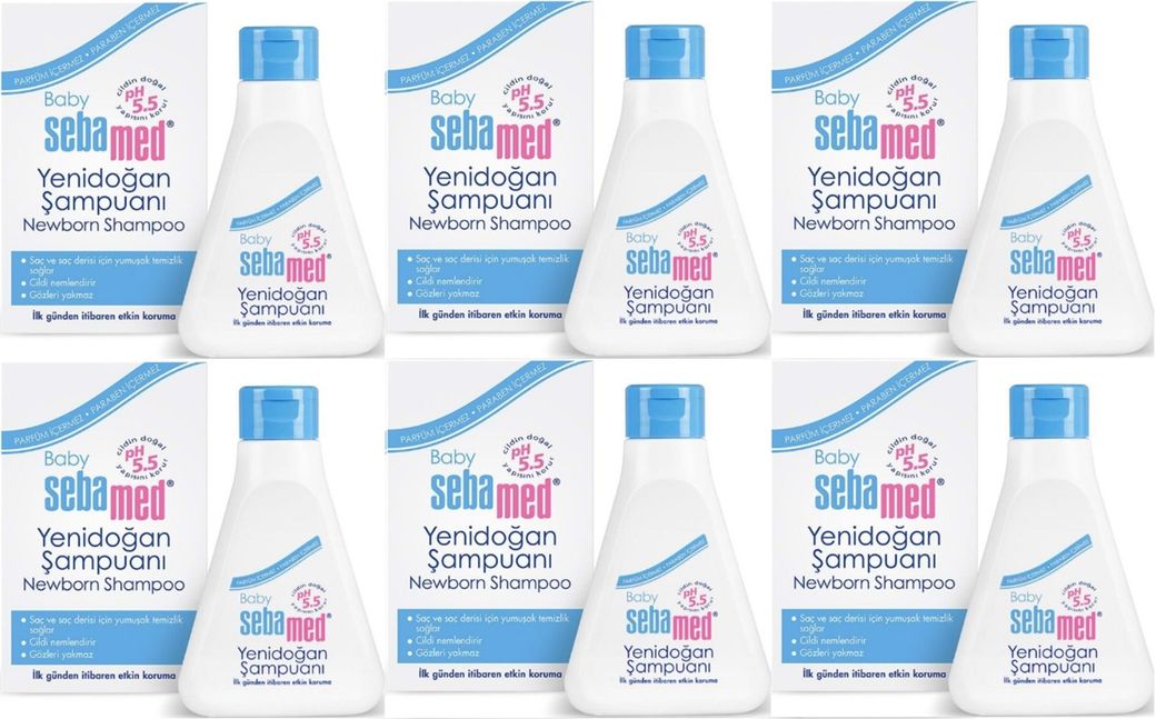 Sebamed Bebek Şampuanı 250ML Yeni Doğan (6 Lı Set)