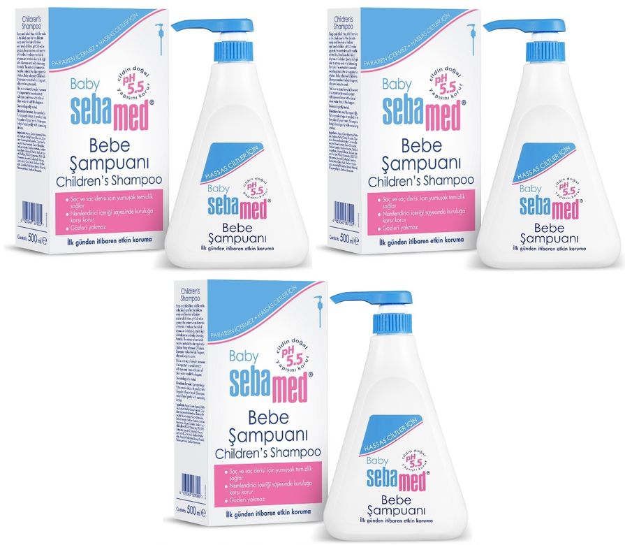 Sebamed Bebek Şampuanı 500ML Pompalı (3 Lü Set)