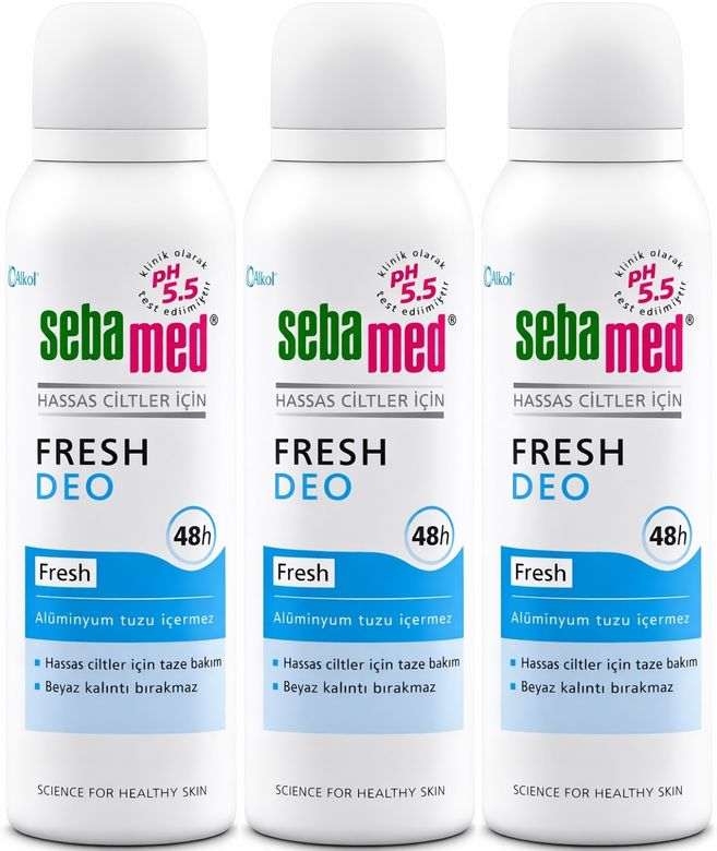 Sebamed Deodorant Aerosol 150 ML Fresh (3 Lü Set)