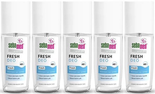 Sebamed Deodorant Sprey 75 ML Fresh (5 Li Set)