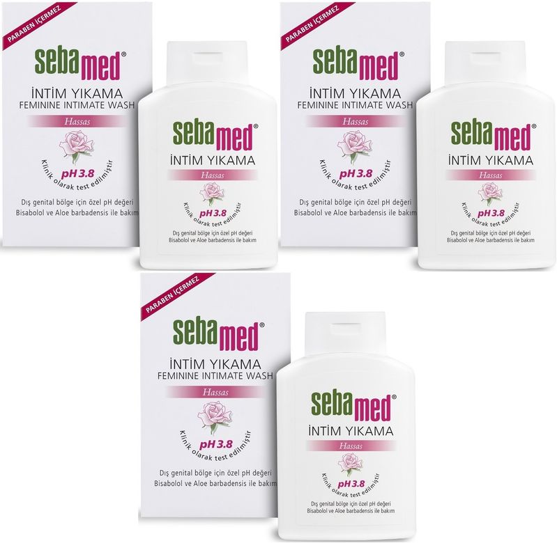 Sebamed İntim Likit 200ML (Genital Bölge Temizleyici) (3 Lü Set)
