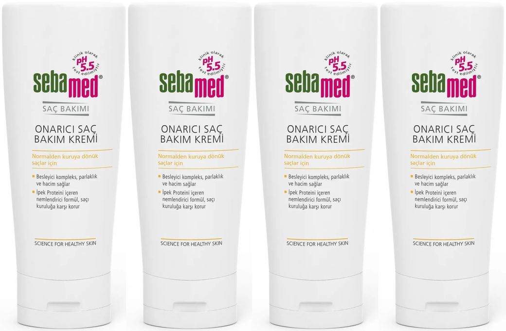 Sebamed Onarıcı Saç Bakım Kremi 200 ML (4 Lü Set)